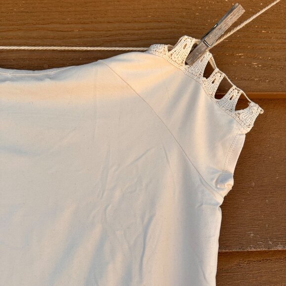 Beautees Girls Cream Top With Lace Sleeves & Embroidered Floral Butterfly Design - Picture 9 of 12